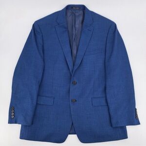 Lauren Ralph Lauren Men's 44R Royal Blue Wool Linen Blend Sport Coat
